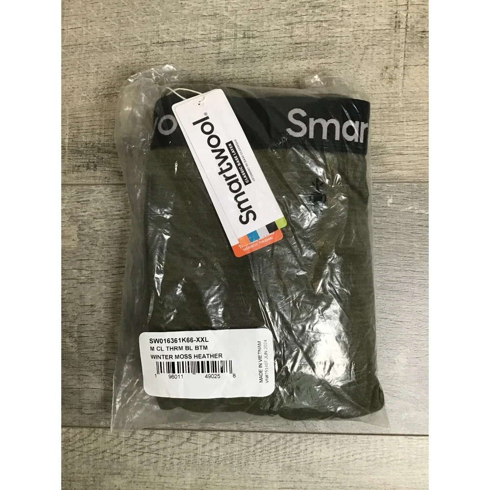 Smartwool Men's Winter Moss Heather Classic Thermal Base Layer Bottom Size XXL